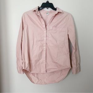 Aerie Light Baby Pink Button up Work Shirt Size Small